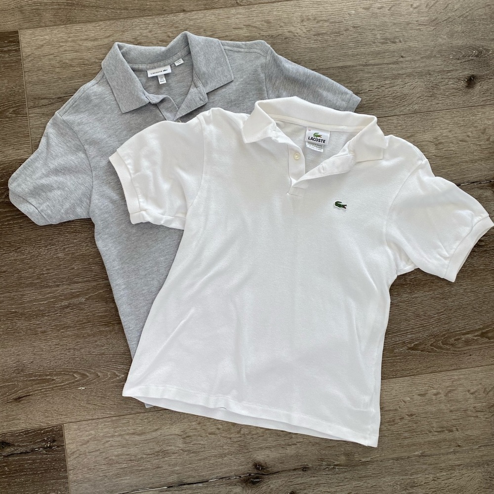 Boy’s XL Size 14 Lacoste Polo Lot of Two Polo Shirts